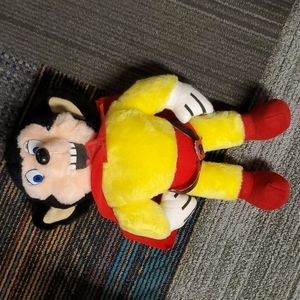 Vintage Mighty Mouse Viacom Stuffed Animal 1989